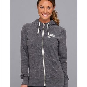 Nike Vintage Grey Full-Zip Hoodie